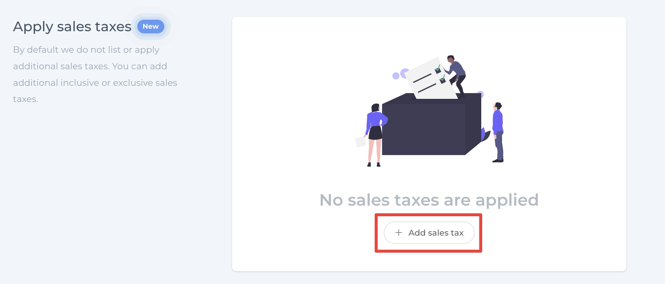 Configuring Sales Taxes