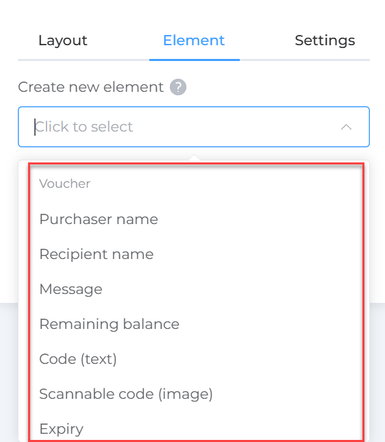 Insert or remove dynamic fields in PDF voucher