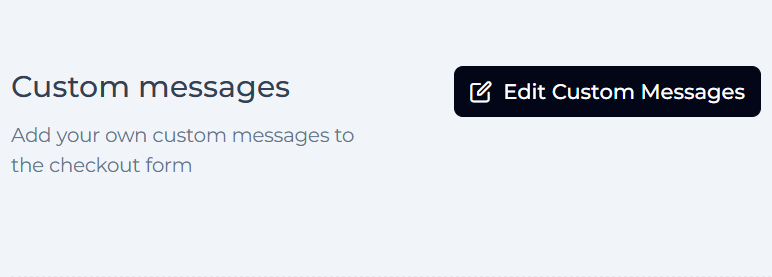 Edit custom messages button