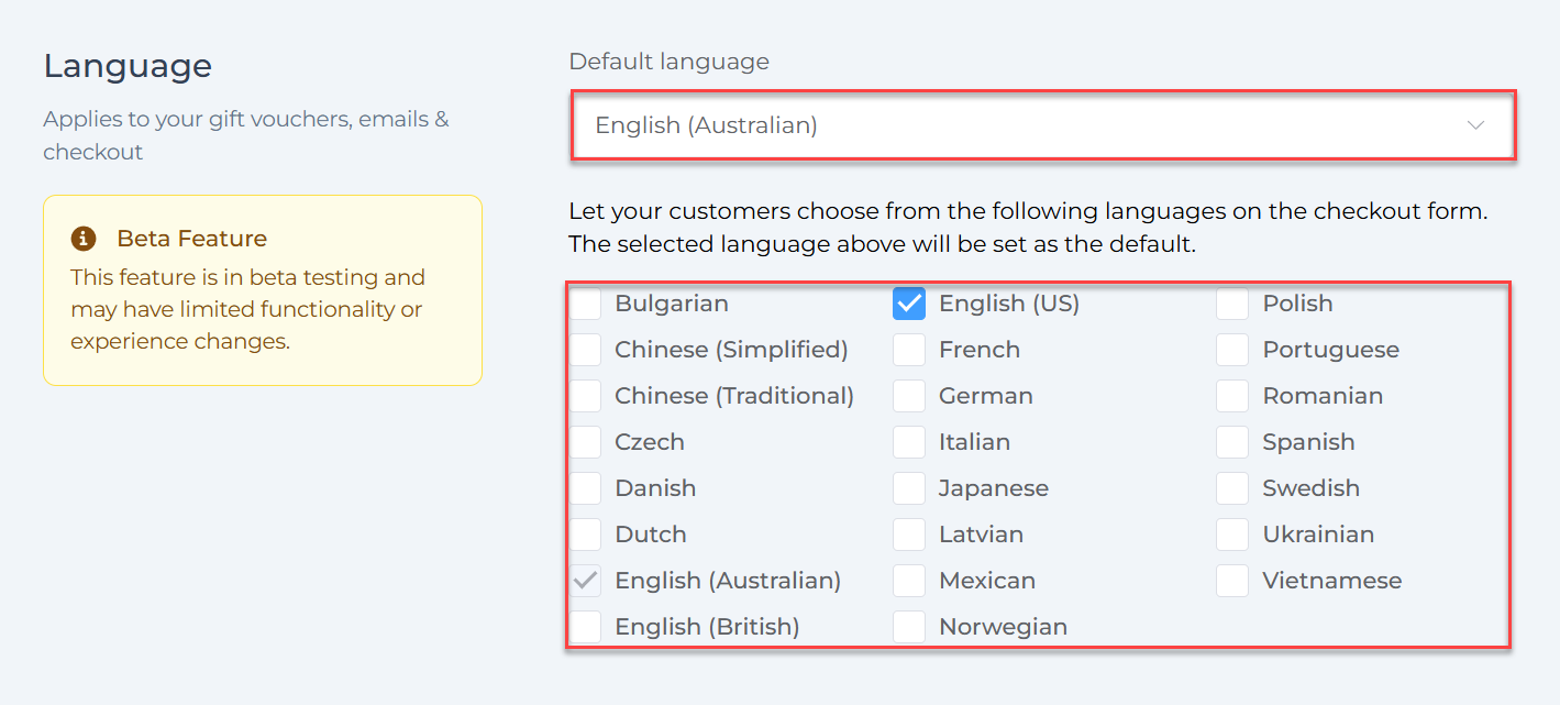 Enable Multi-Language Support in VaocherApp settings