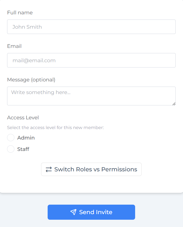 Inviting Members to Join Your Account