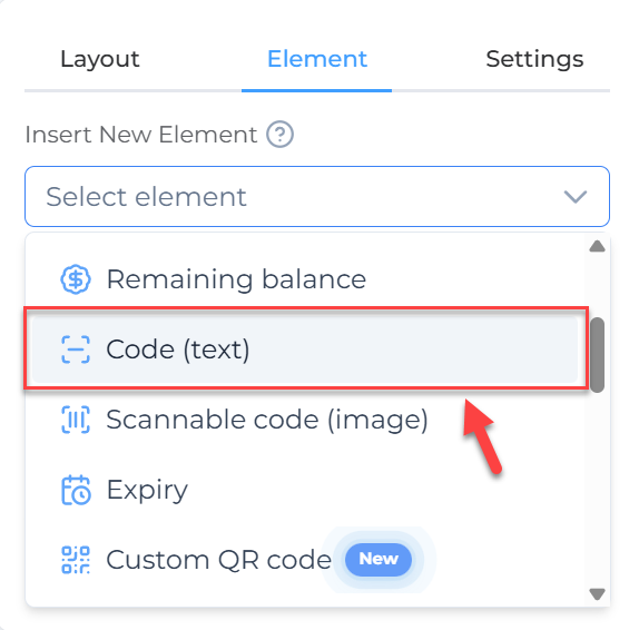 QRCode shortcode element in editor