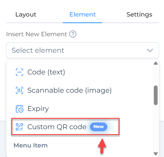 Custom QR code ready to use in PDF voucher designs