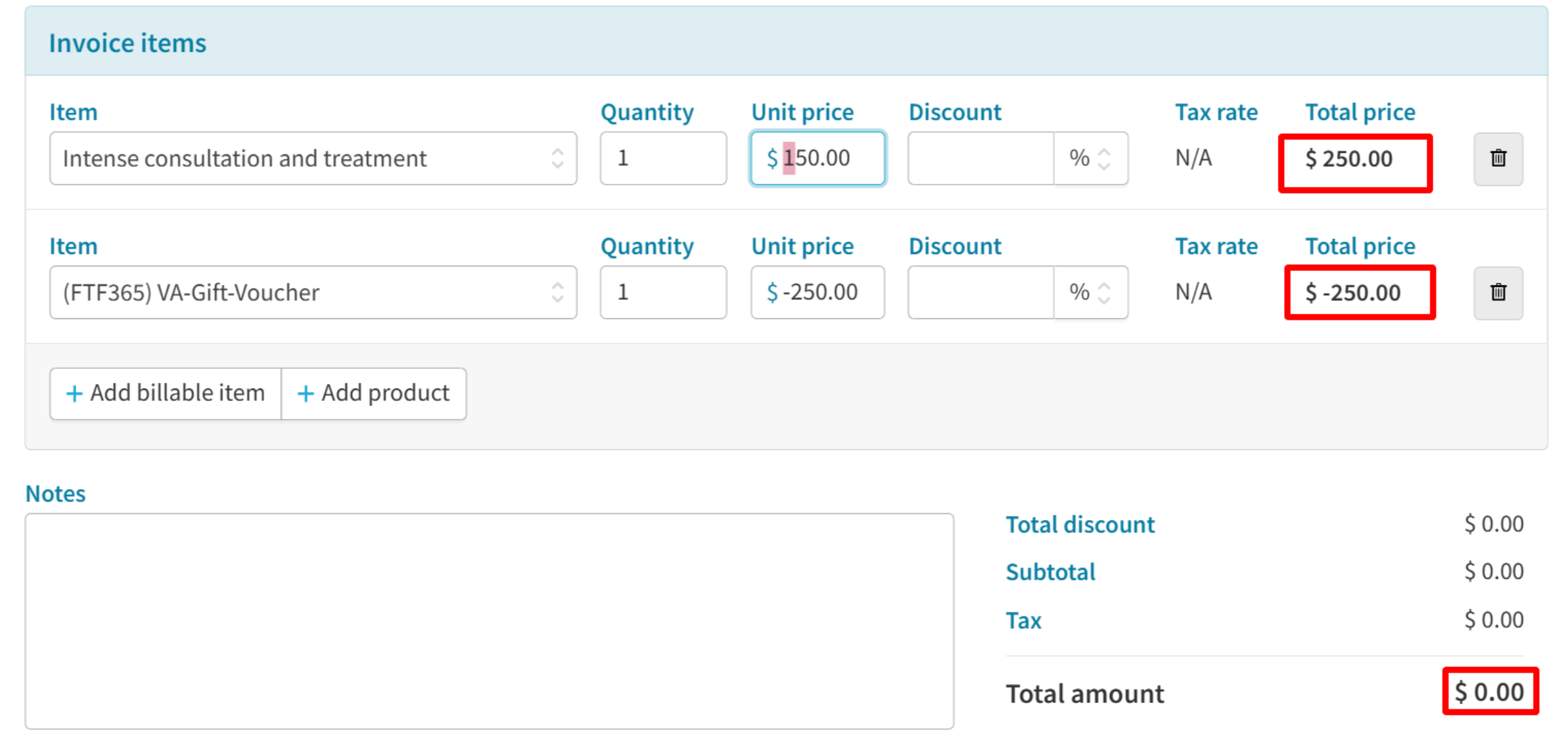 Invoice fully covered when voucher value equals treatment cost