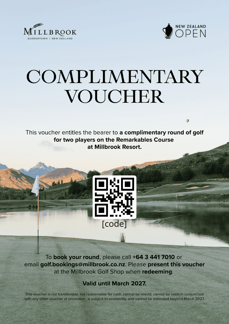 Example voucher PDF design