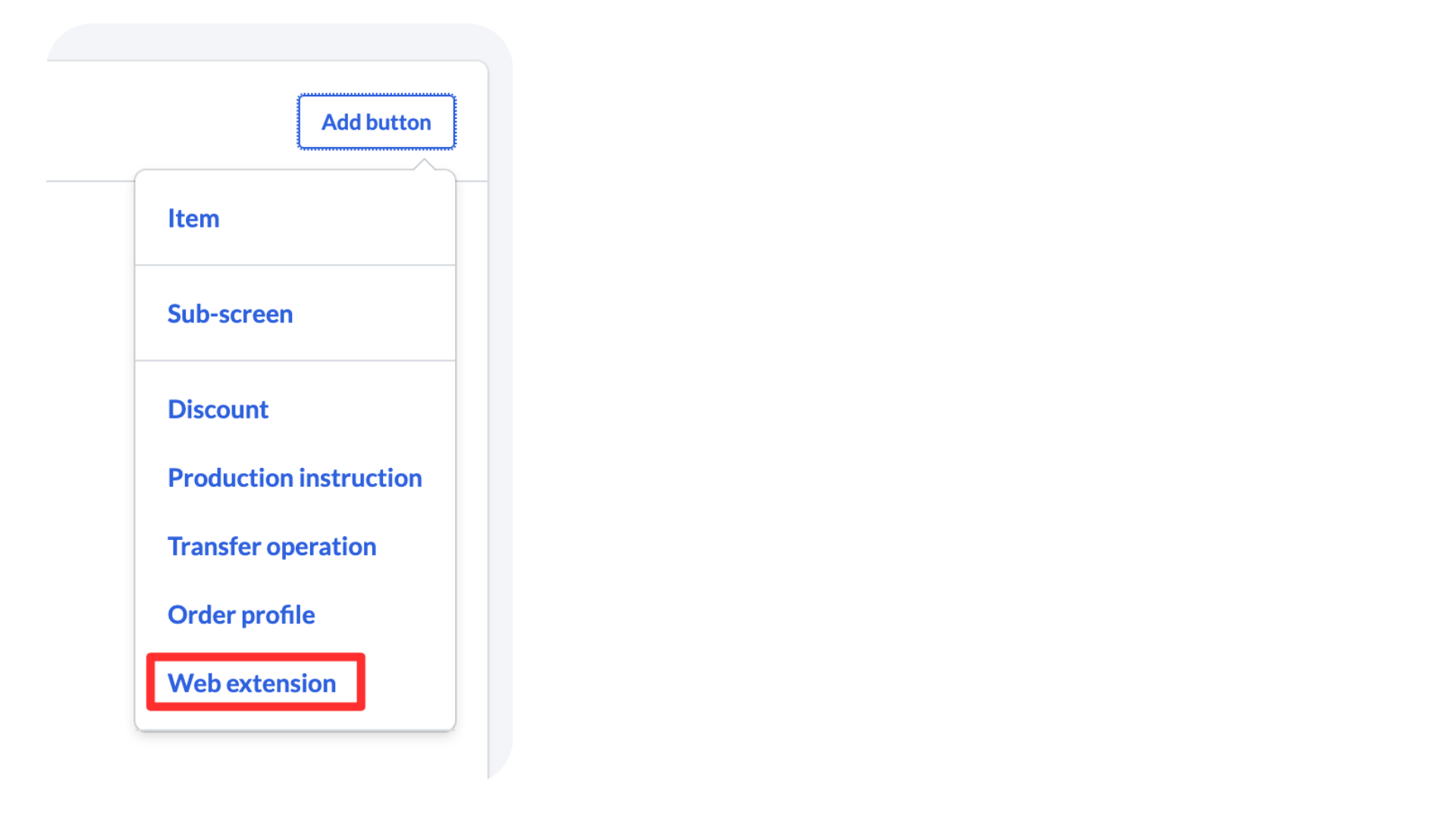 Add Button Web Extension