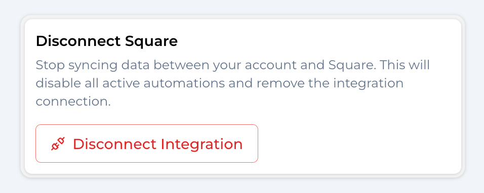 Disconnect Square