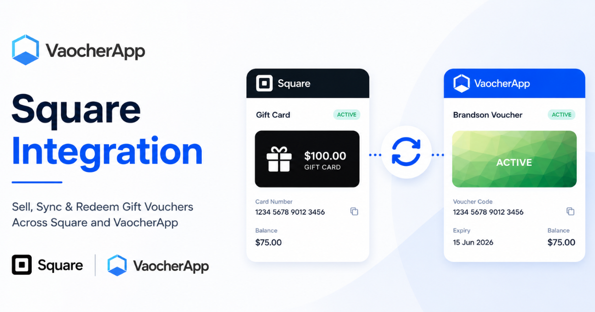 VaocherApp and Square Integration