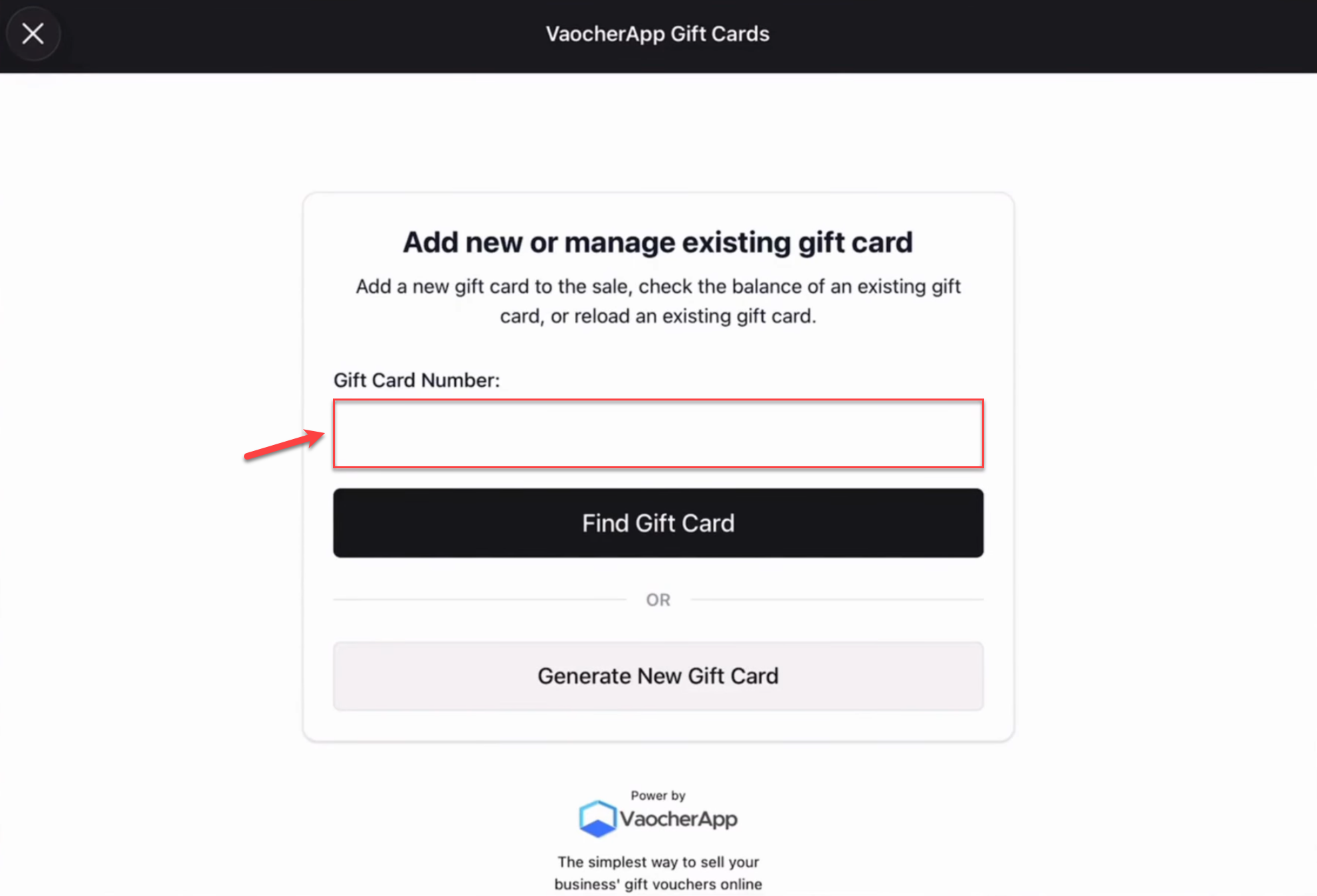 Redeem voucher in Lightspeed POS